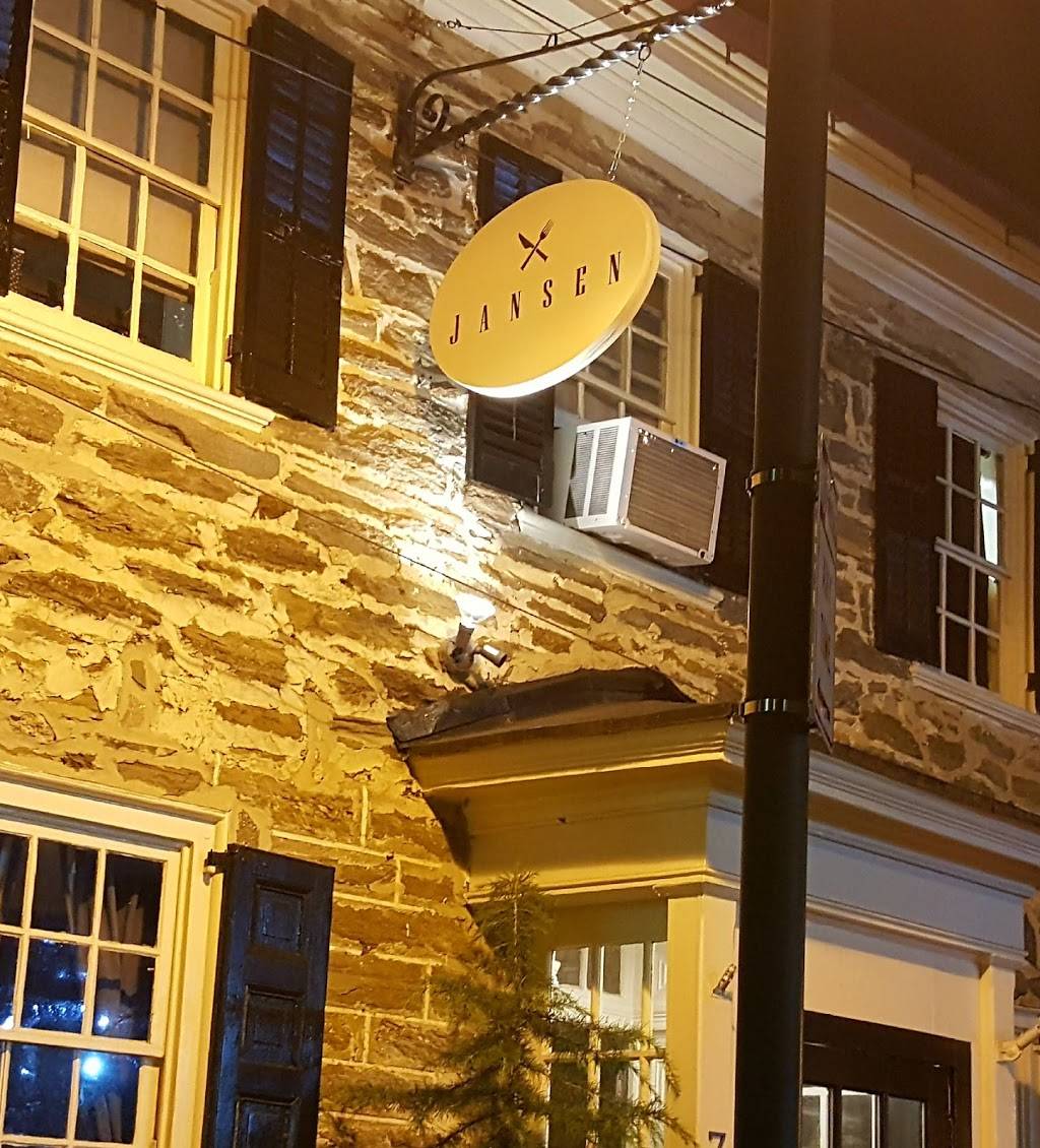 Jansen | restaurant | 7402 Germantown Ave, Philadelphia, PA 19119, USA | 2673355041 OR +1 267-335-5041