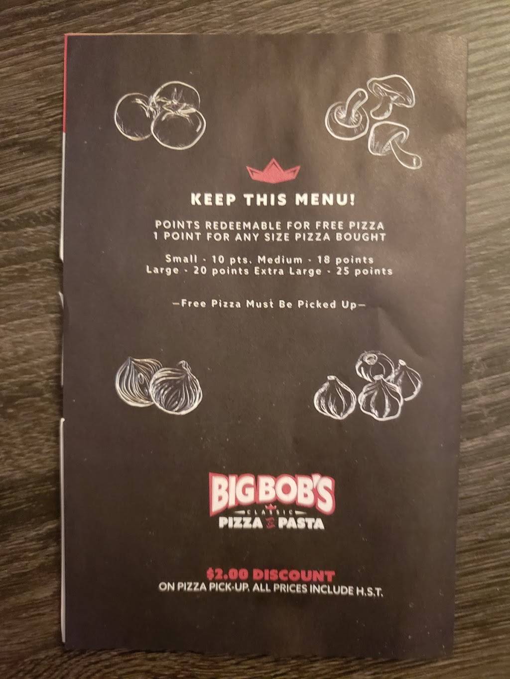 Big Bobs Classic Pizza and Pasta | restaurant | 235 Gore Rd, Kingston, ON K7K 6N3, Canada | 6135443555 OR +1 613-544-3555