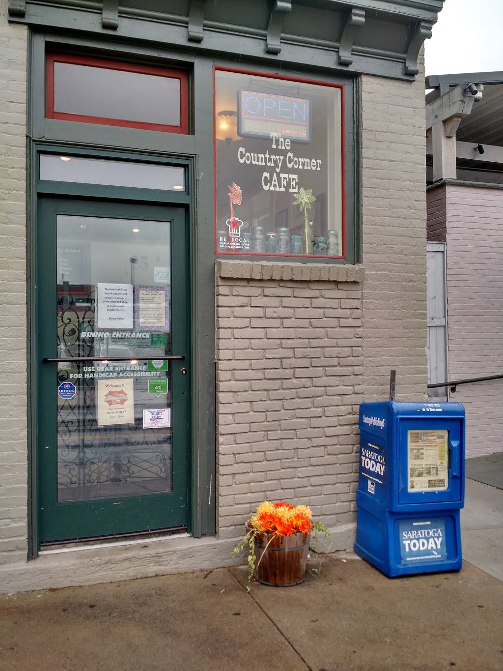 Country Corner Cafe | restaurant | 25 Church St, Saratoga Springs, NY 12866, USA | 5185837889 OR +1 518-583-7889