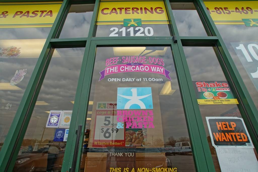 Browns Chicken & Pasta | restaurant | 21120 South La Grange Road, Frankfort, IL 60423, USA | 8154694433 OR +1 815-469-4433