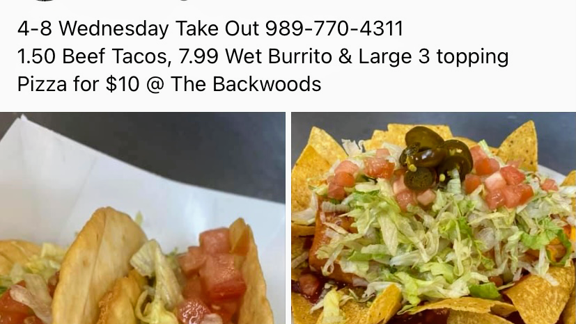 Backwoods Bar & Grill of Burt | restaurant | 12201 Albee Rd, Burt, MI 48417, USA | 9897704311 OR +1 989-770-4311