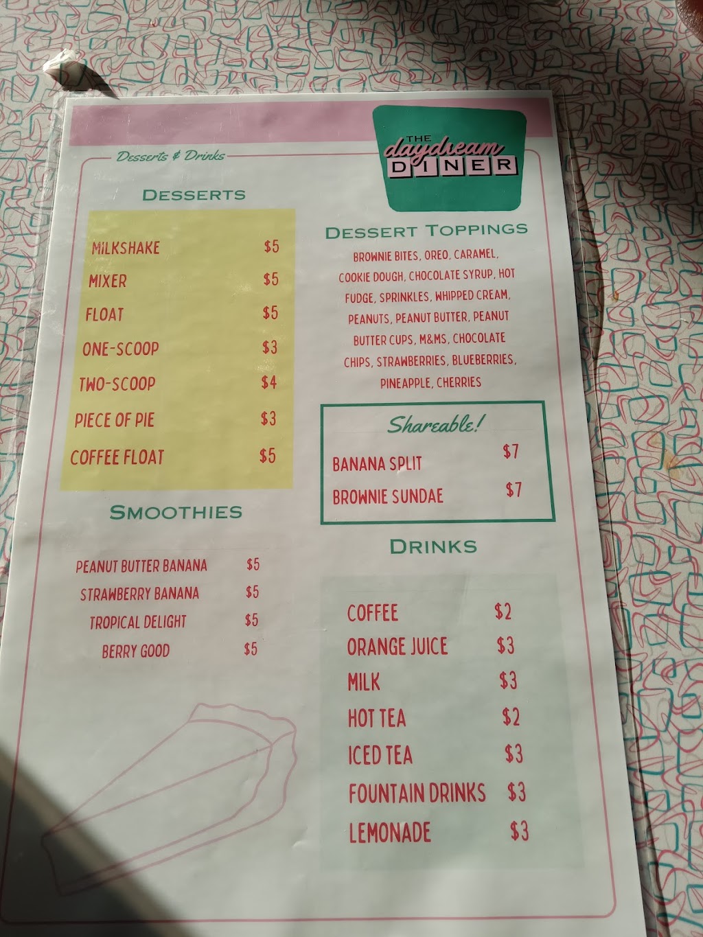 The Daydream Diner | restaurant | 2132 N Locust Ave, Lawrenceburg, TN 38464, USA | 9312446445 OR +1 931-244-6445