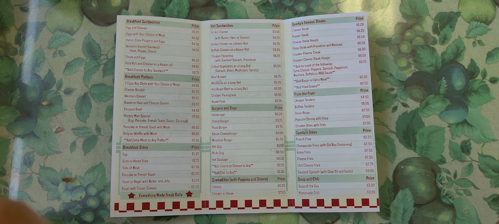 Sparkys cafe | restaurant | 1600 Calcon Hook Rd, Sharon Hill, PA 19079, USA | 6105839194 OR +1 610-583-9194