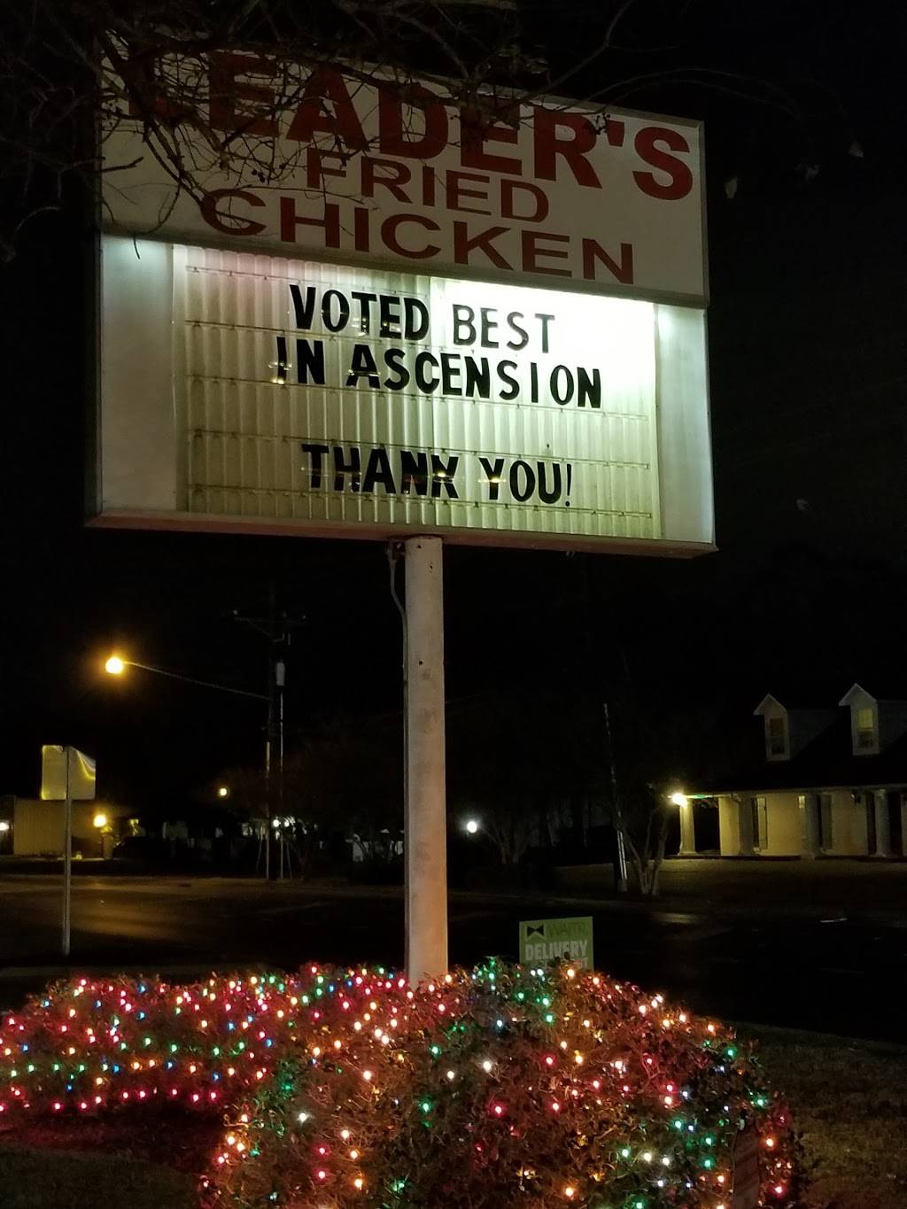 Leaders | restaurant | 203 W Cornerview St, Gonzales, LA 70737, USA | 2256477162 OR +1 225-647-7162