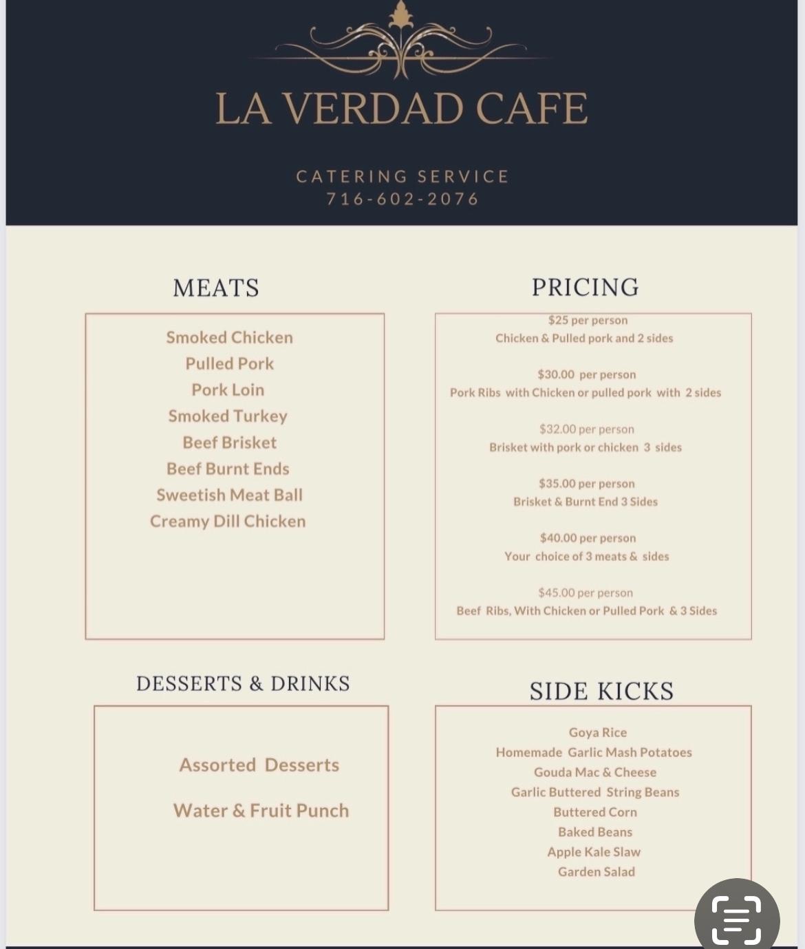 La Verdad Cafe | restaurant | 116 Davey St, Buffalo, NY 14206, United States | 7167683150 OR +1 716-768-3150