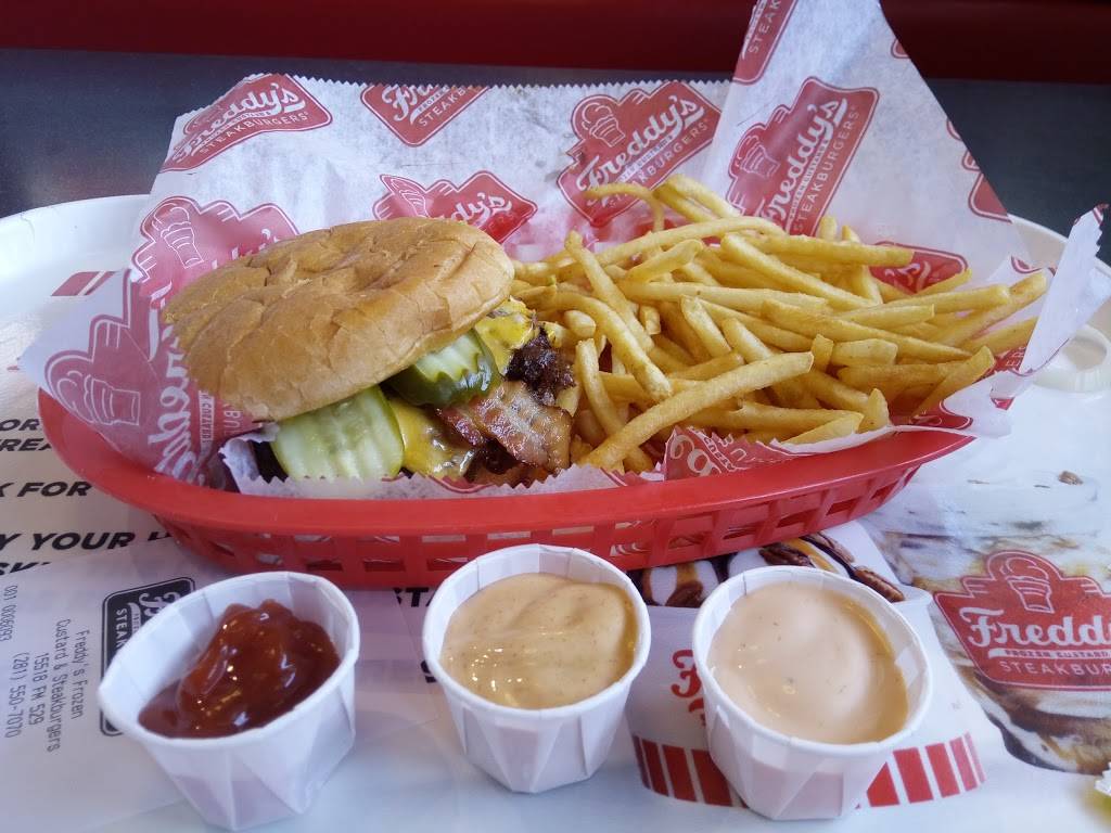Freddys Frozen Custard & Steakburgers | restaurant | 15518 Spencer Rd, Houston, TX 77095, USA | 2815507070 OR +1 281-550-7070