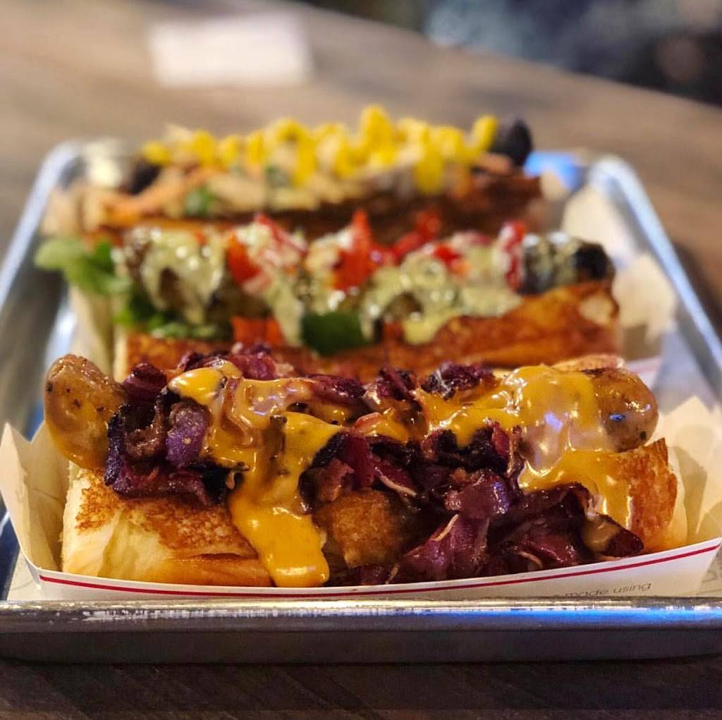 Dog Haus Biergarten SanTan Village | restaurant | 2224 E Williams Field Rd #107, Gilbert, AZ 85295, USA | 6025847156 OR +1 602-584-7156