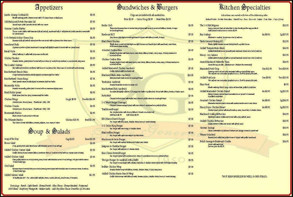 Three Generations | restaurant | 682 E Main St, St Henry, OH 45883, USA | 4196781300 OR +1 419-678-1300