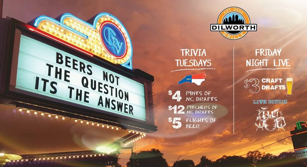 Dilworth Neighborhood Grille | restaurant | 911 E Morehead St, Charlotte, NC 28204, USA | 7043773808 OR +1 704-377-3808