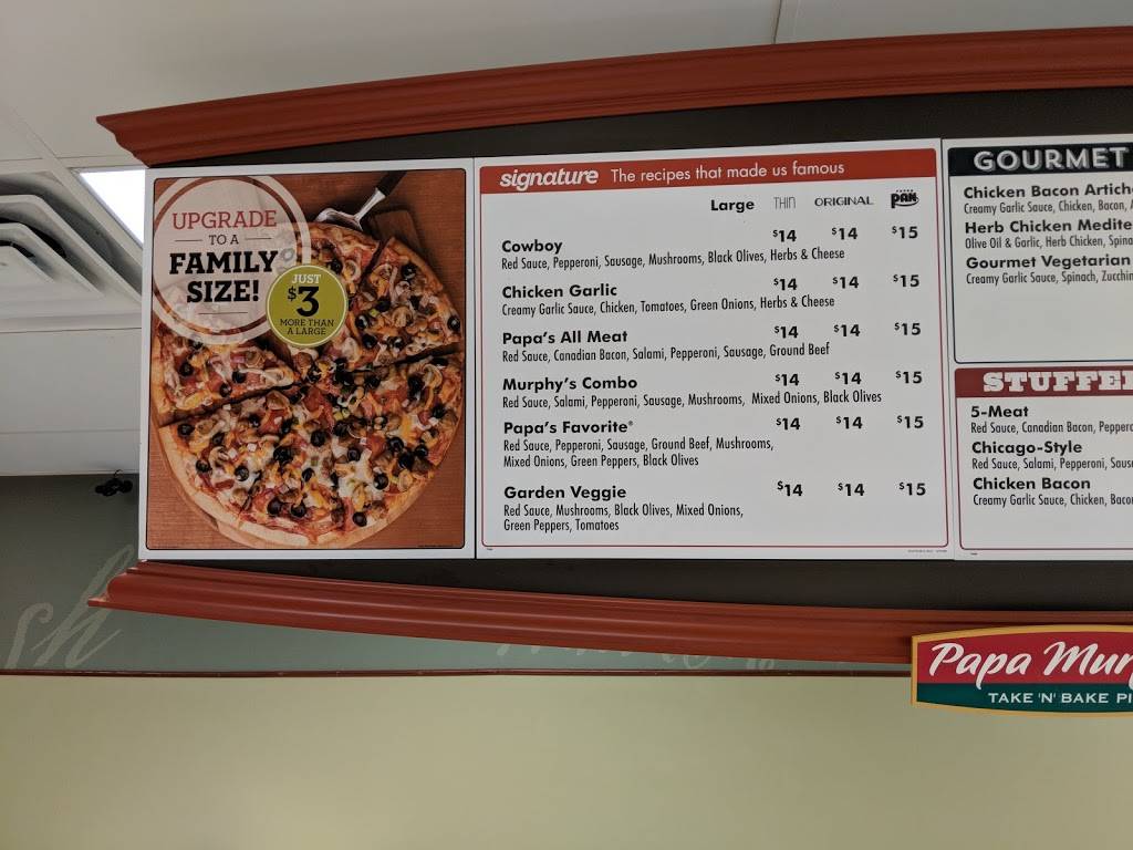 Papa Murphys Take N Bake Pizza | meal takeaway | 4130 S Bowen Rd #104, Arlington, TX 76016, USA | 8174724242 OR +1 817-472-4242