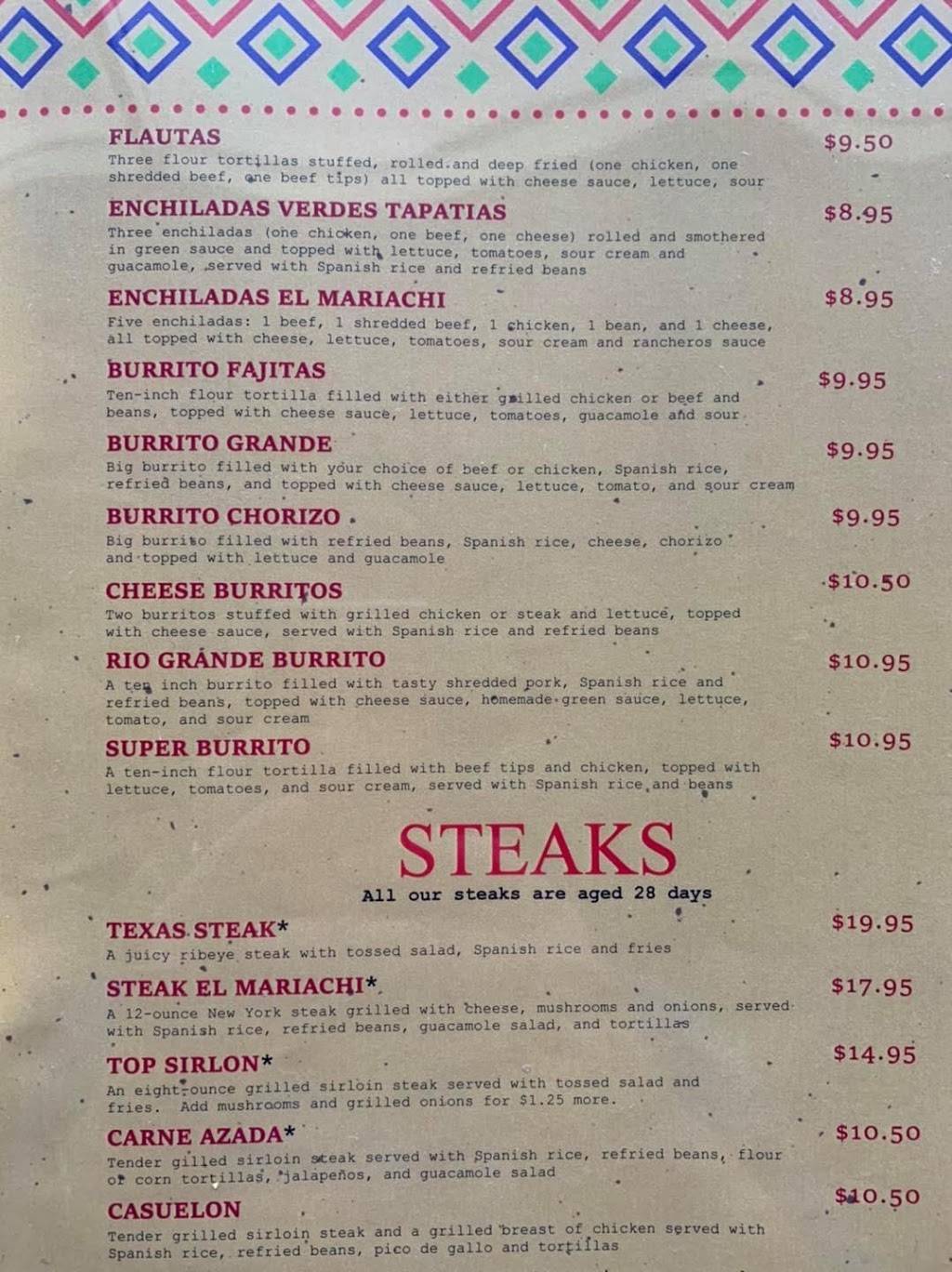 El Mariachi Bar & Grill | restaurant | 1511 18th St, Spirit Lake, IA 51360, USA | 7123399669 OR +1 712-339-9669