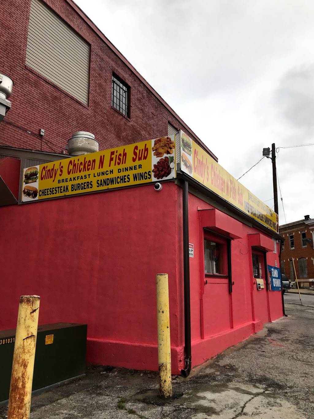Cindy’s Chicken N Fish Sub | restaurant | 2822 Edmondson Ave, Baltimore, MD 21223, USA | 4109451969 OR +1 410-945-1969