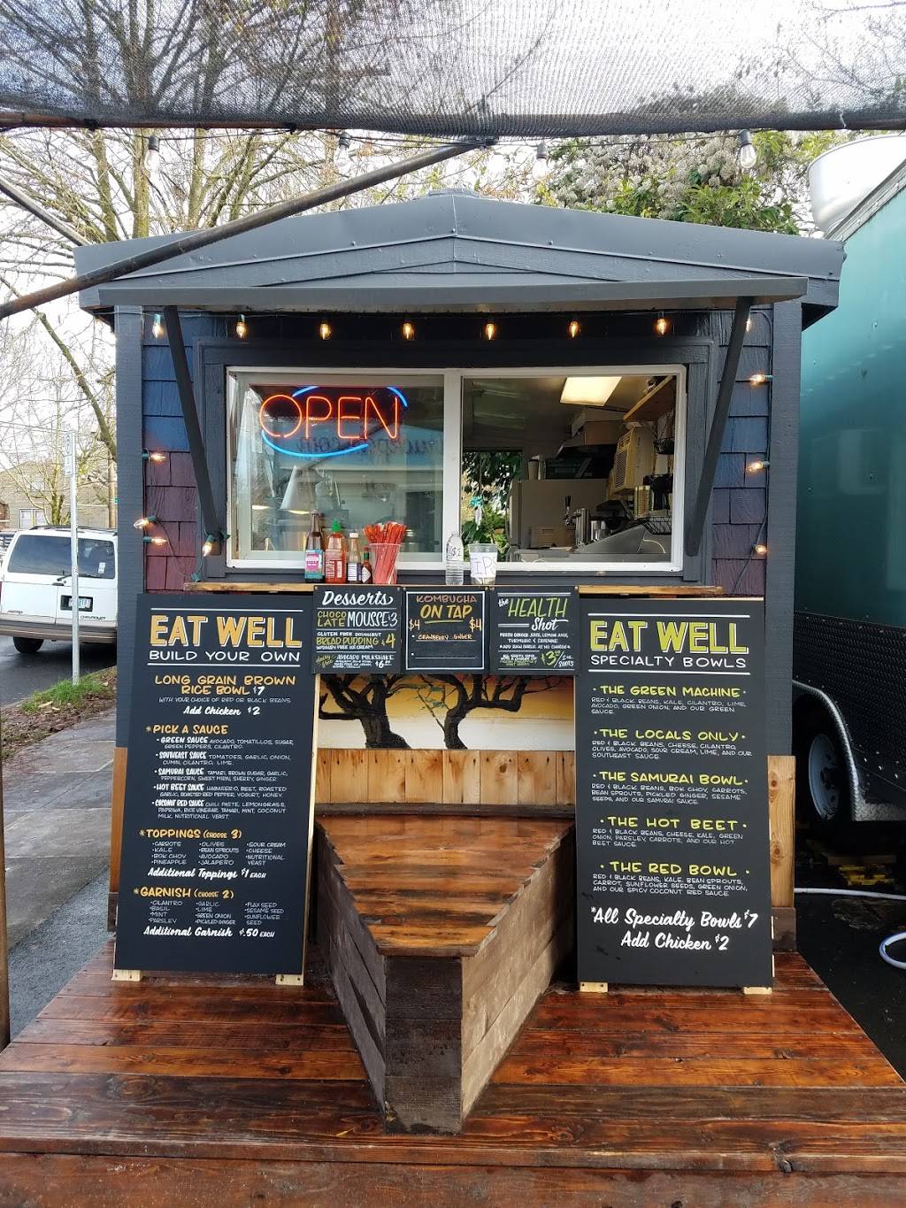 Eat Well | restaurant | 6035 NE Halsey St stall 8, Portland, OR 97213, USA | 9719909955 OR +1 971-990-9955