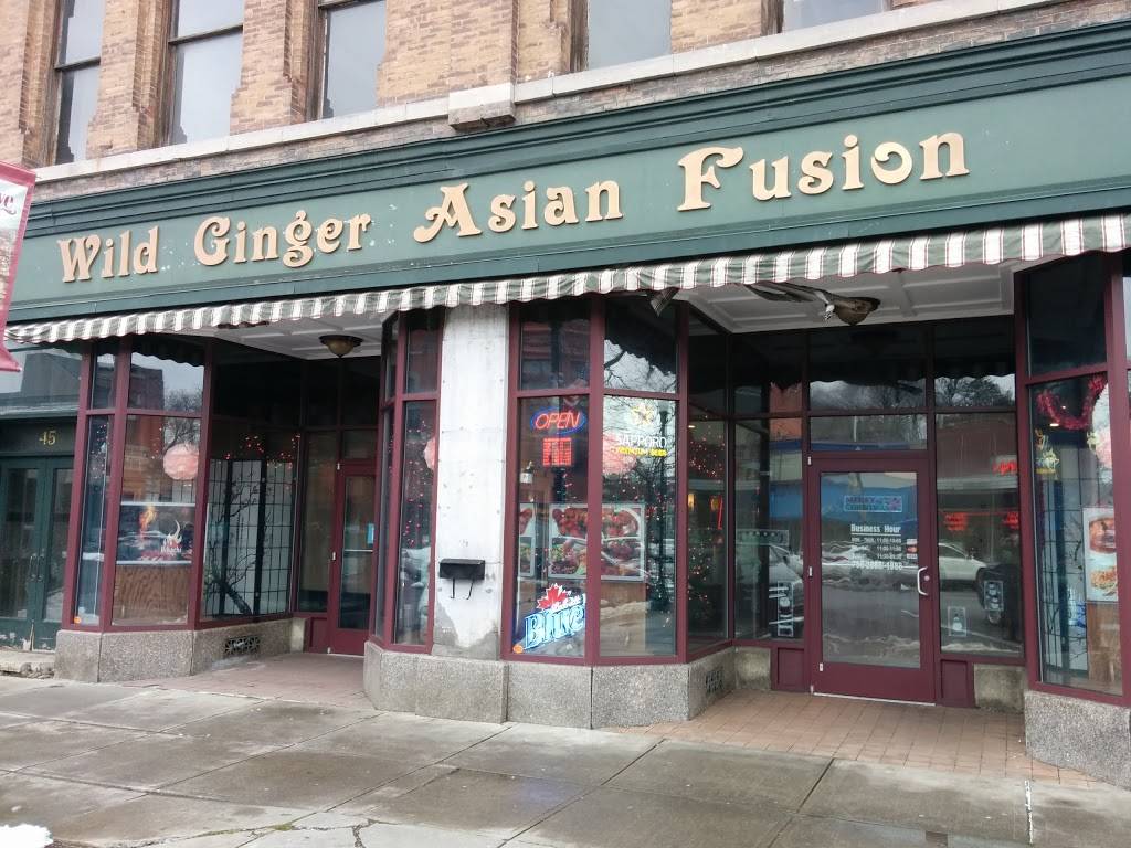 Wild Ginger Asian Fusion | restaurant | 45 Main St, Cortland, NY 13045, USA | 6077562888 OR +1 607-756-2888