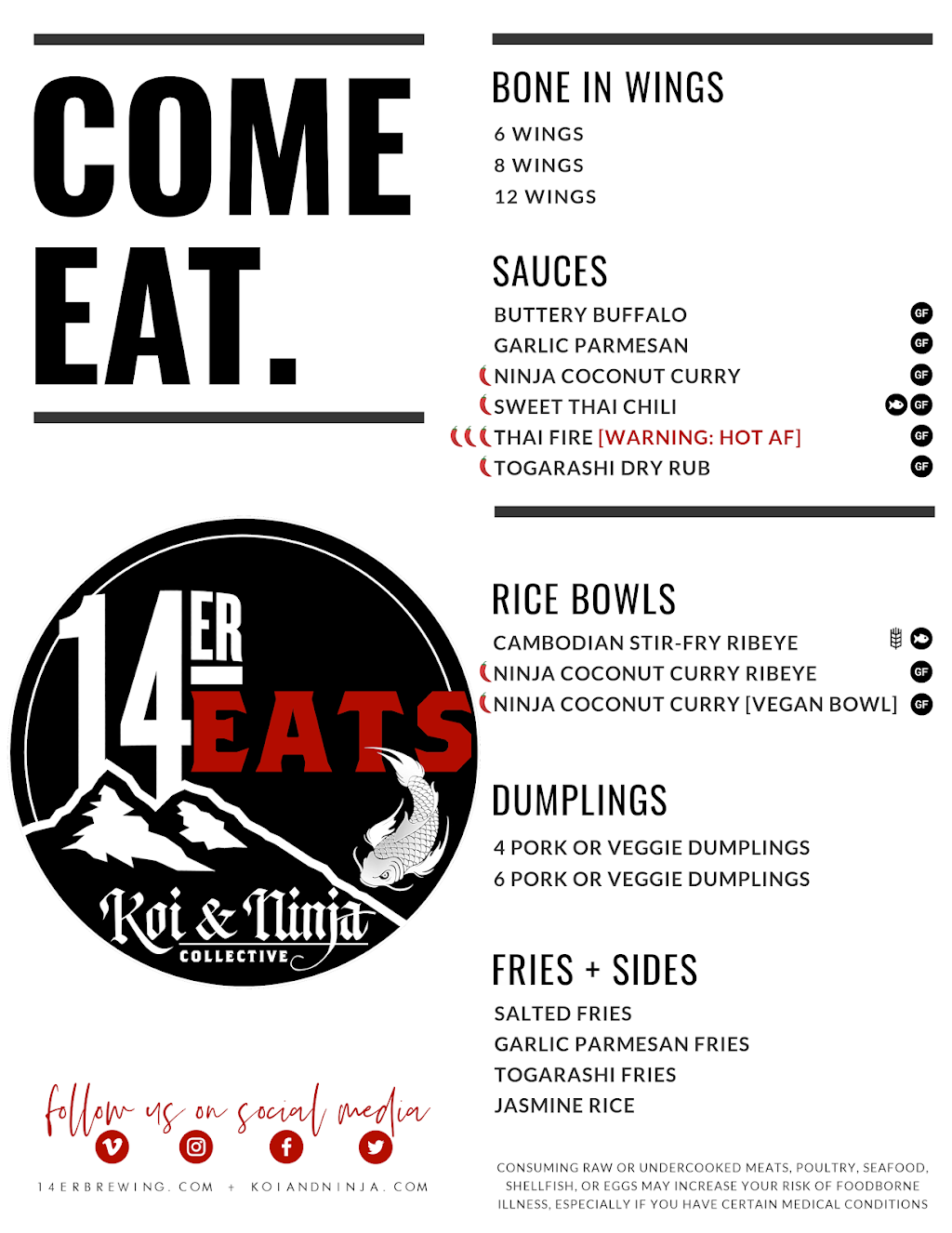 14er Eats: A Koi & Ninja Collective | restaurant | 3120 Blake St Unit B, Denver, CO 80205, USA | 7207731437 OR +1 720-773-1437