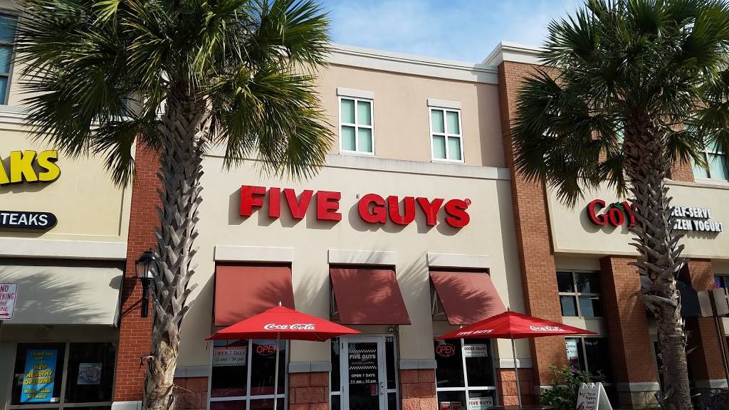 Five Guys | meal takeaway | 1000 N Congress Ave, Boynton Beach, FL 33426, USA | 5613694460 OR +1 561-369-4460