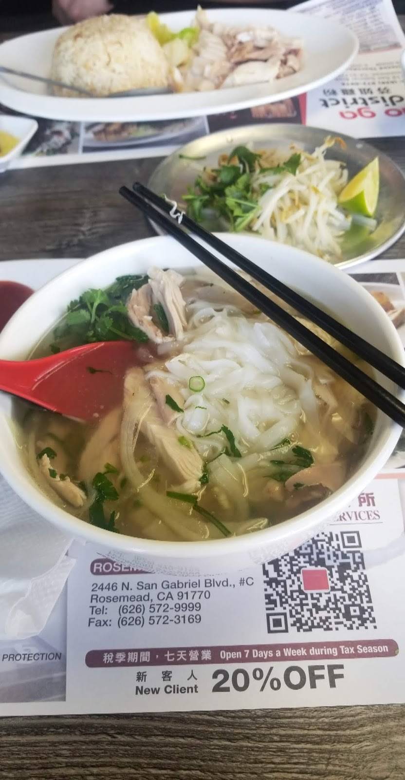 Pho Ga District | restaurant | # J, 3119 N San Gabriel Blvd, Rosemead, CA 91770, USA | 6268720878 OR +1 626-872-0878