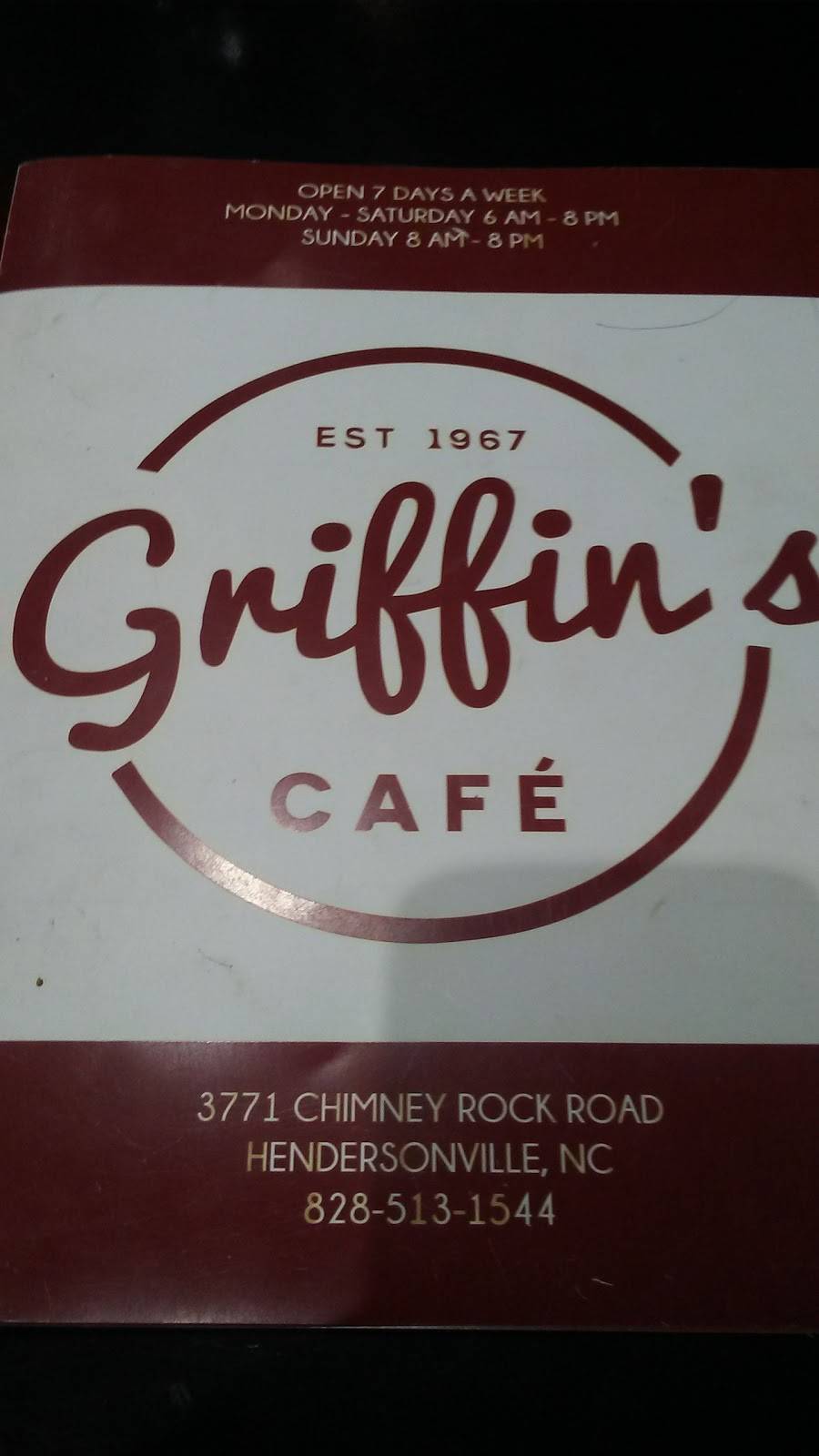 Grifs Cafe | restaurant | 3771 Chimney Rock Rd, Hendersonville, NC 28792, USA | 8286858288 OR +1 828-685-8288