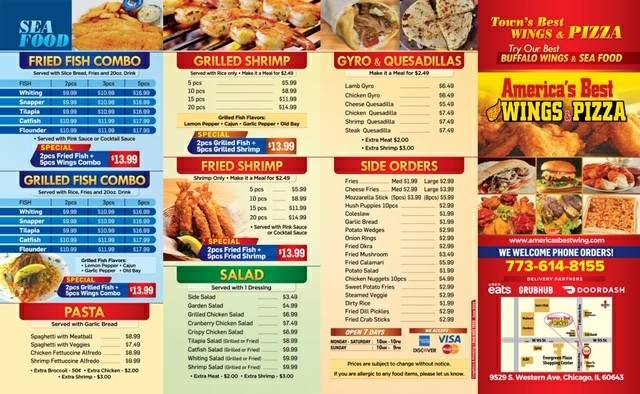 Americas Best wings & Pizza | restaurant | 9529 S Western Ave, Chicago, IL 60643, USA | 7736148155 OR +1 773-614-8155
