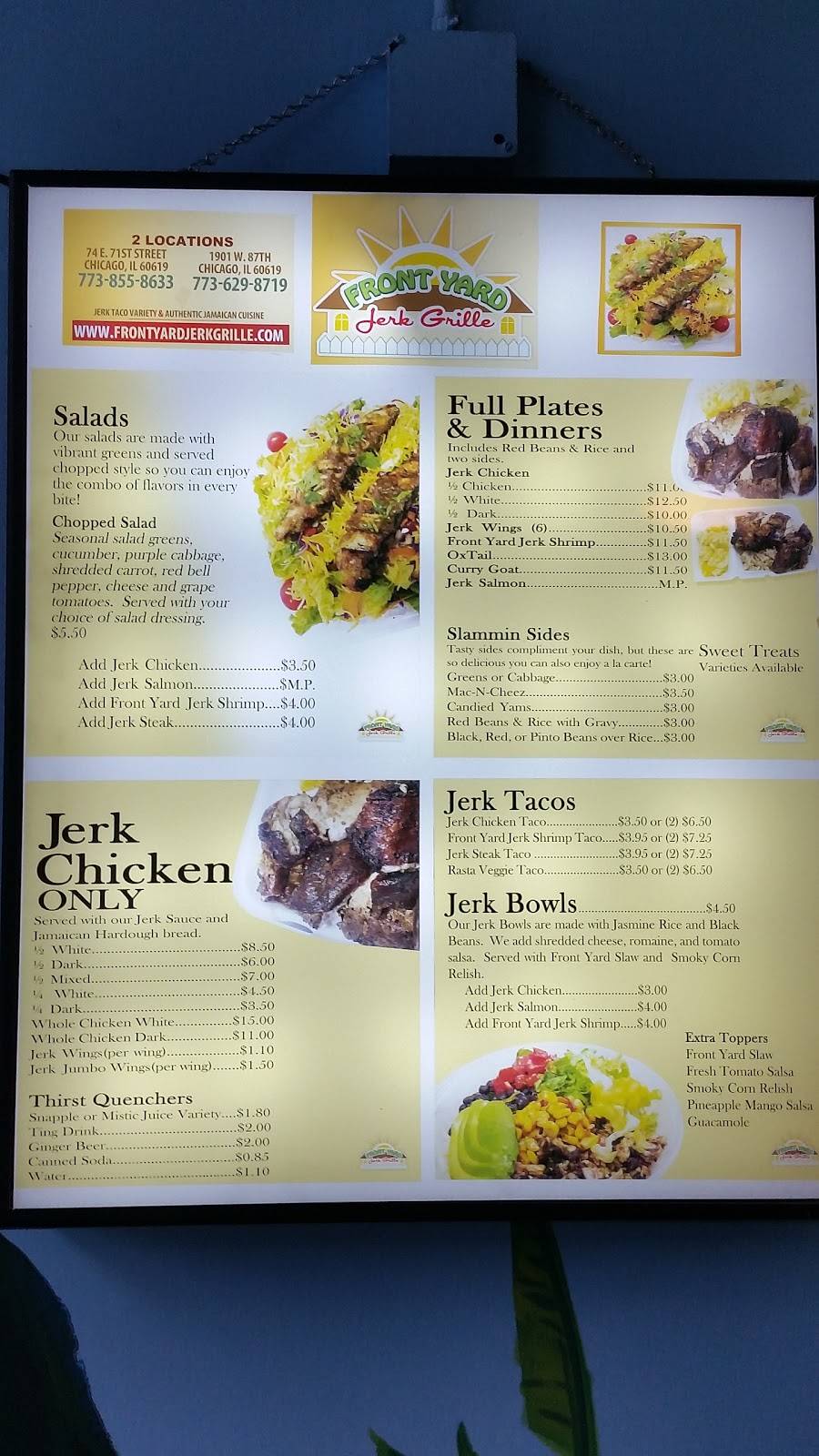 Front Yard Jerk Grille | restaurant | 74 E 71st St, Chicago, IL 60619, USA | 7738558633 OR +1 773-855-8633