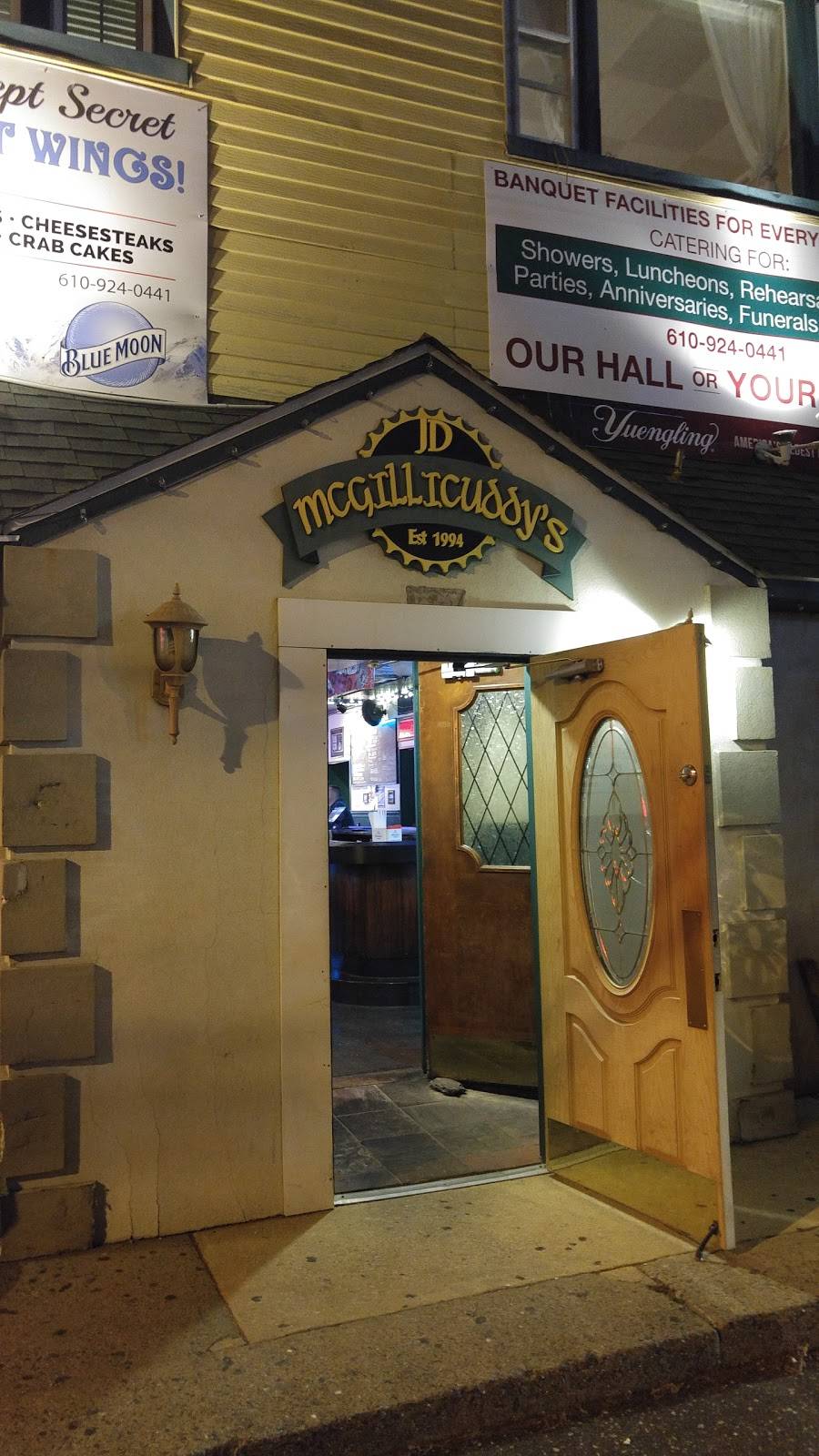 JD McGillicuddys | restaurant | 8921 West Chester Pike, Upper Darby, PA 19082, USA | 6109240441 OR +1 610-924-0441