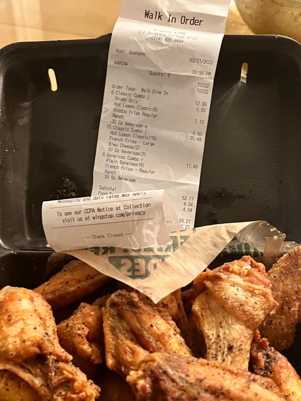 Wingstop | restaurant | 212 S State College Blvd, Anaheim, CA 92806, USA | 7148209464 OR +1 714-820-9464