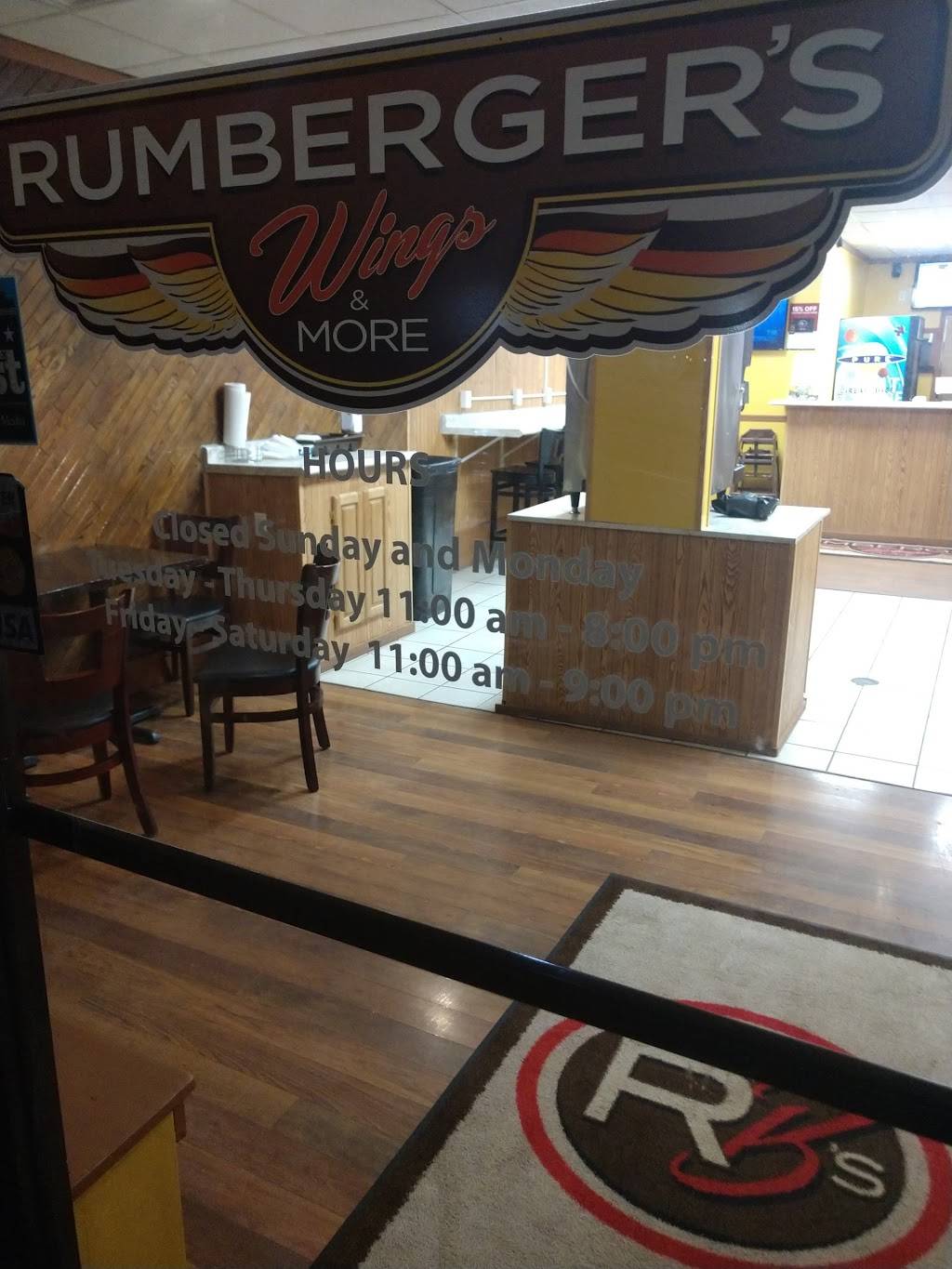 Rumbergers Wings and More | meal delivery | 8807 N Knoxville Ave, Peoria, IL 61615, USA | 3098391594 OR +1 309-839-1594