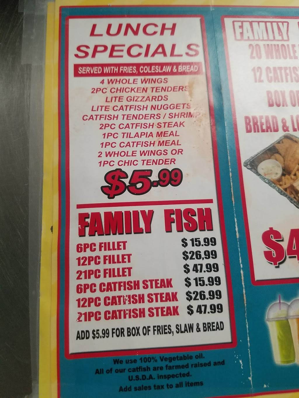 Sharks Fish & Chicken | restaurant | 901 N Washington St, Forrest City, AR 72335, USA | 8706308110 OR +1 870-630-8110