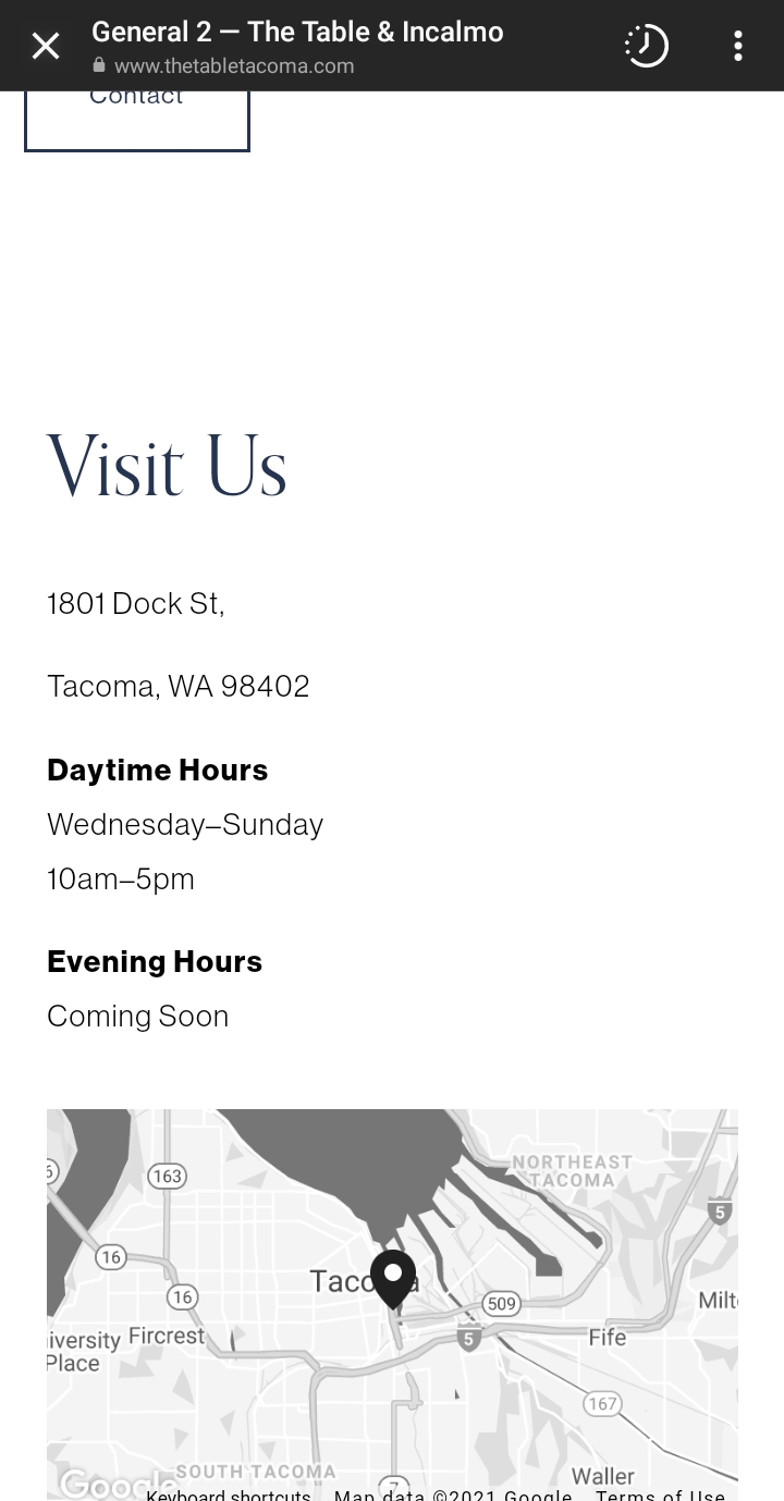 Incalmo | restaurant | 1801 Dock St, Tacoma, WA 98402, USA | 2532844747 OR +1 253-284-4747