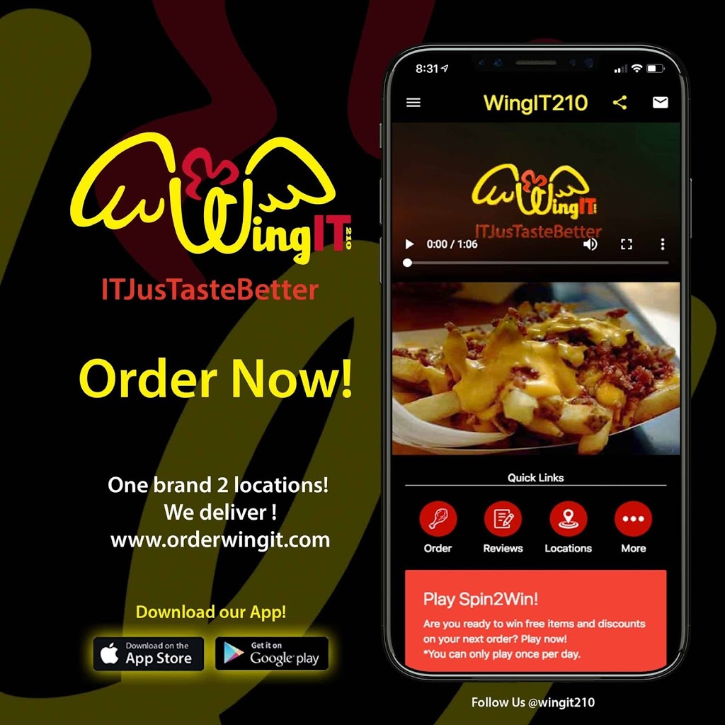 WingIT - Culebra | restaurant | 11310 Culebra Rd #110, San Antonio, TX 78253, USA | 2106268097 OR +1 210-626-8097