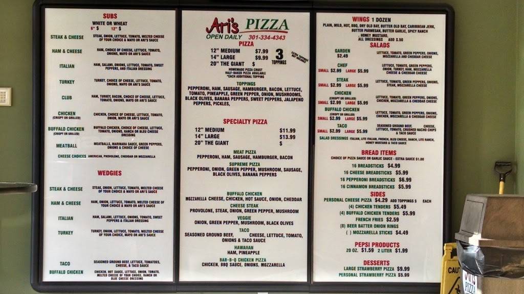 Aris Pizza | restaurant | 446 Weber Rd, Oakland, MD 21550, USA | 3013344343 OR +1 301-334-4343