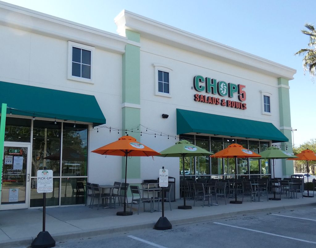 CHOP5 Salad Kitchen | restaurant | 4498 N Alafaya Trail #352, Orlando, FL 32826, USA | 4072074300 OR +1 407-207-4300