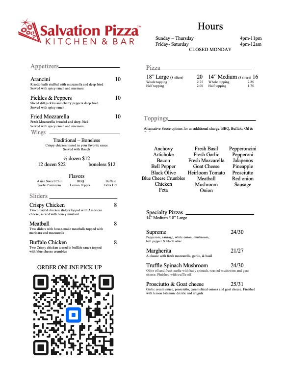 Salvation Pizza Truck | restaurant | 10006 Menchaca Rd #1322, Austin, TX 78748, USA | 5122985185 OR +1 512-298-5185