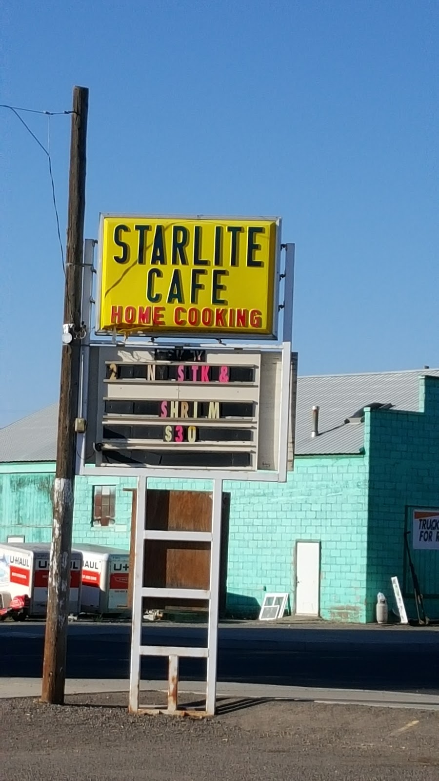 Starlite Cafe | restaurant | 152 Clark St N, Vale, OR 97918, USA | 5414732500 OR +1 541-473-2500