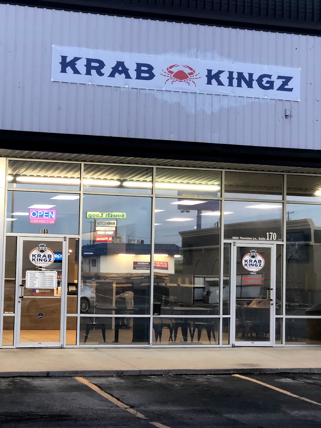 Krab Kingz Seafood Temple | restaurant | 2825 Thornton Ln #165, Temple, TX 76502, USA | 2543381883 OR +1 254-338-1883
