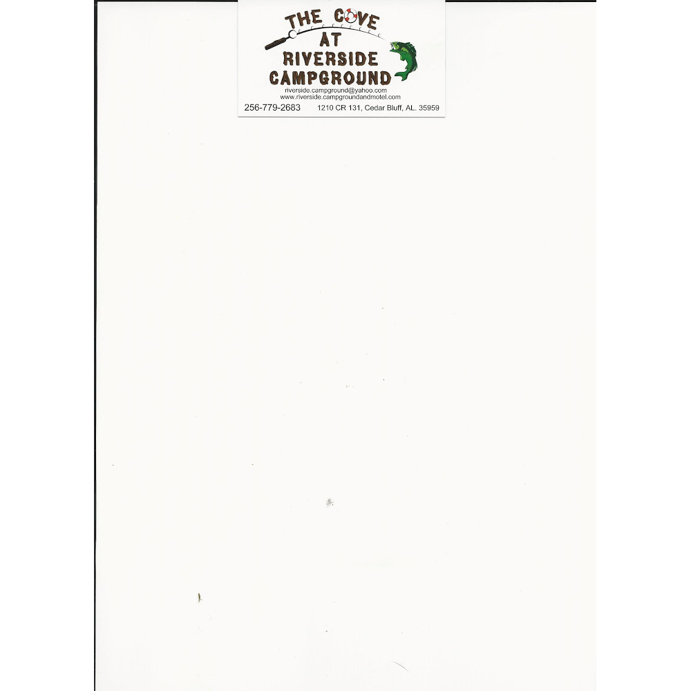 The Cove at Riverside Restaurant, Campground & Motel | restaurant | 1210 County Rd 131, Cedar Bluff, AL 35959, USA | 2567792683 OR +1 256-779-2683