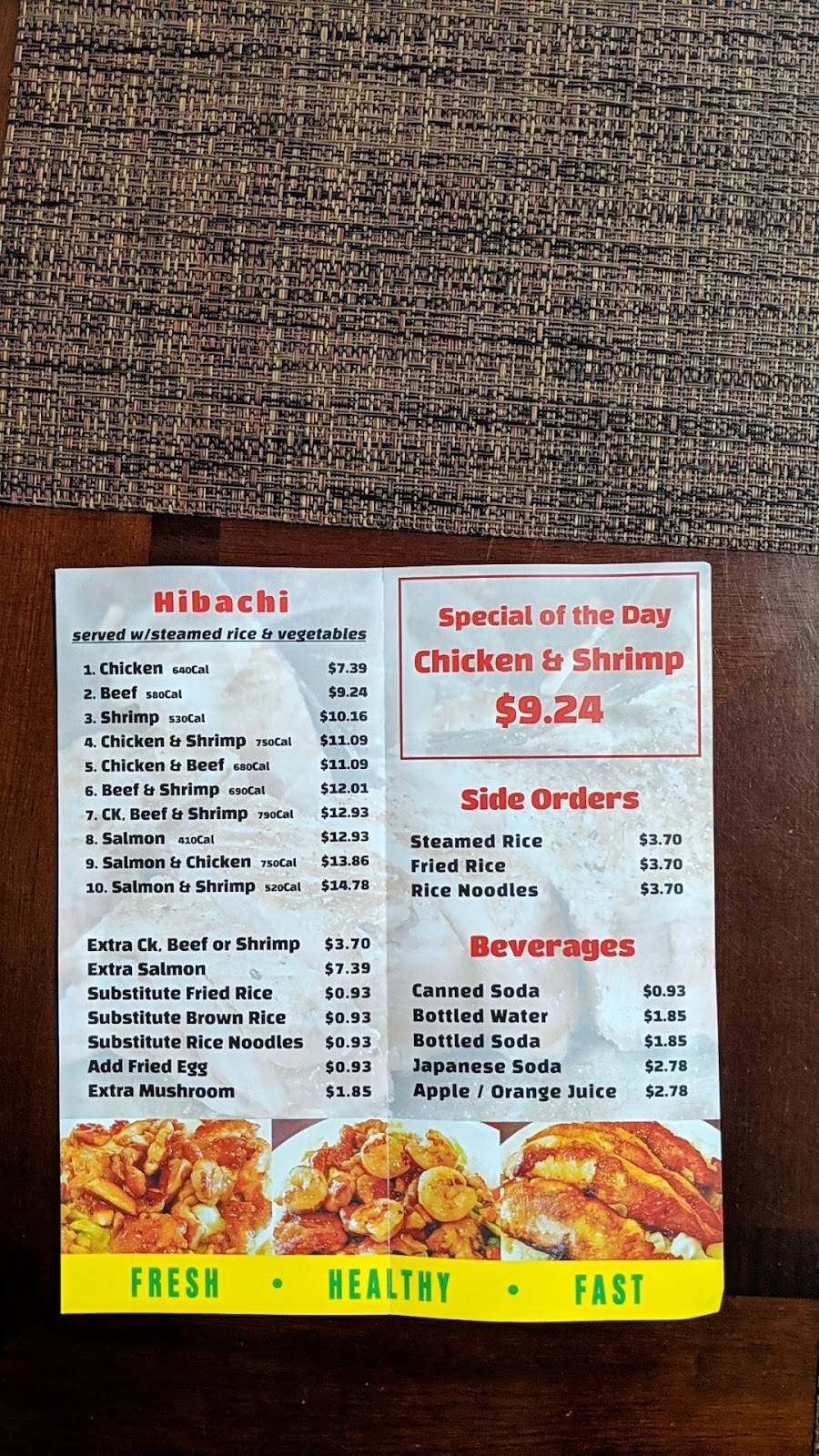 Extreme Hibachi Grill Express | restaurant | 7178 Union Park Ave, Cottonwood Heights, UT 84047, USA | 8013693275 OR +1 801-369-3275