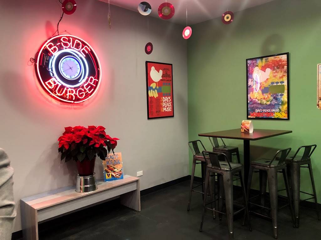 B Side Burger | restaurant | 3734 W Irving Park Rd, Chicago, IL 60618, USA | 7732672222 OR +1 773-267-2222