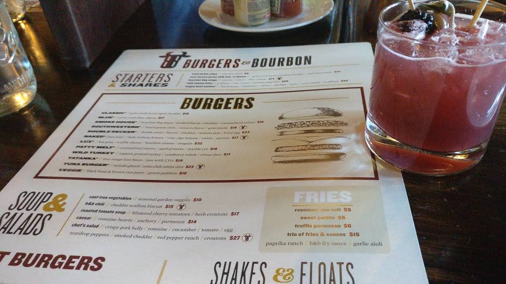 Burgers & Bourbon | restaurant | 9100 Marsac Ave, Park City, UT 84060, USA | 4356041402 OR +1 435-604-1402