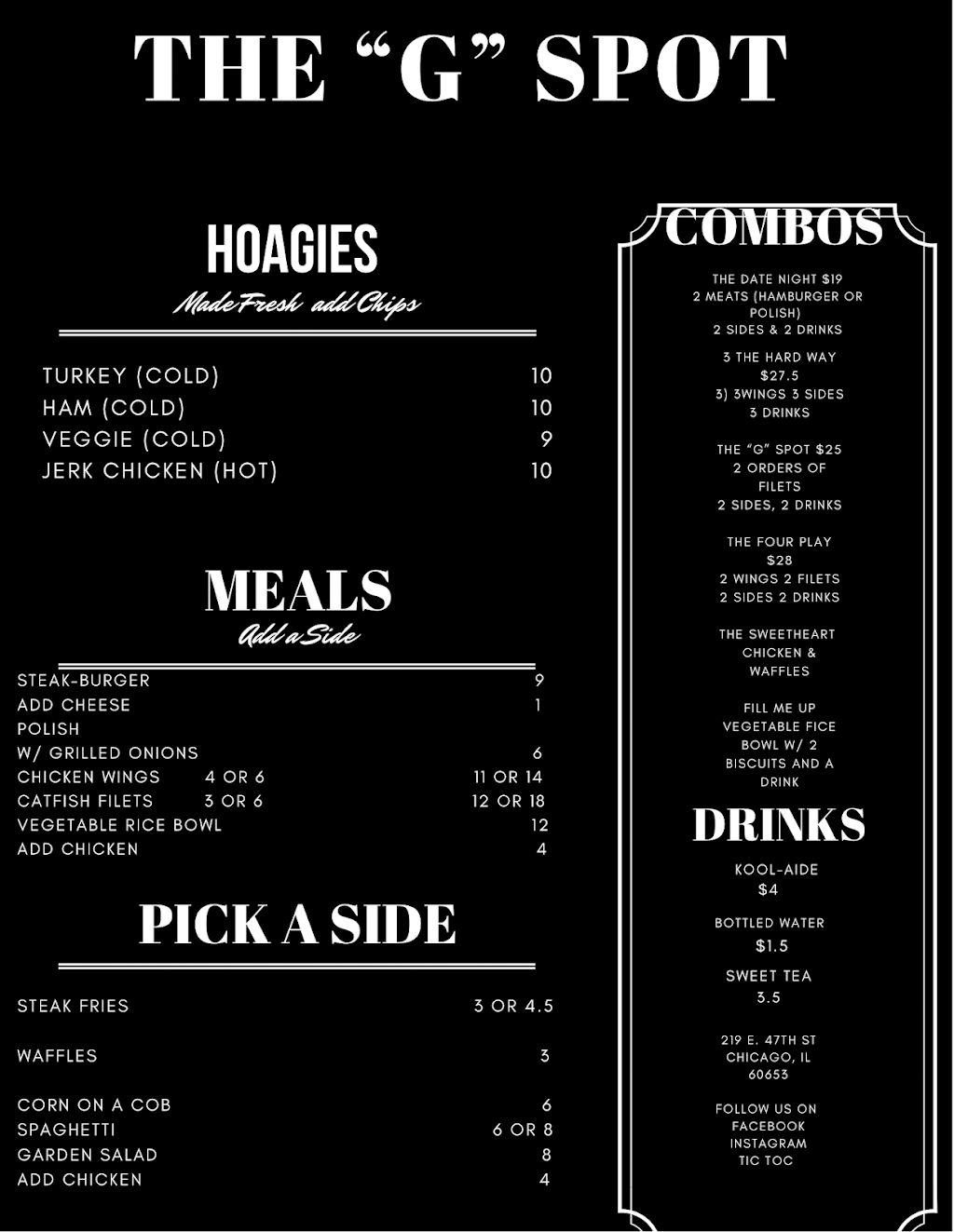 The G Spot Diner | restaurant | 219 E 47th St, Chicago, IL 60653, USA | 3128591913 OR +1 312-859-1913