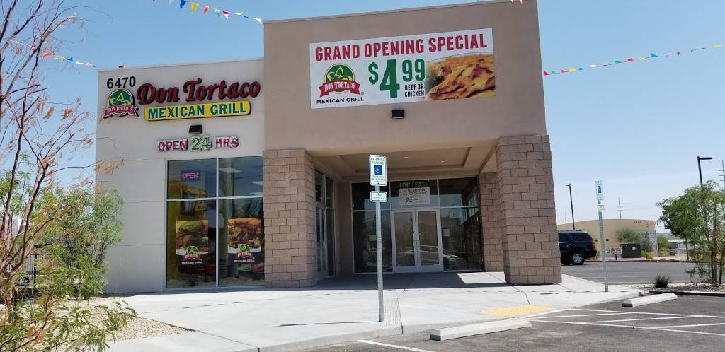Don Tortaco | restaurant | 6470 S Rainbow Blvd #101, Las Vegas, NV 89118, USA | 7028760030 OR +1 702-876-0030