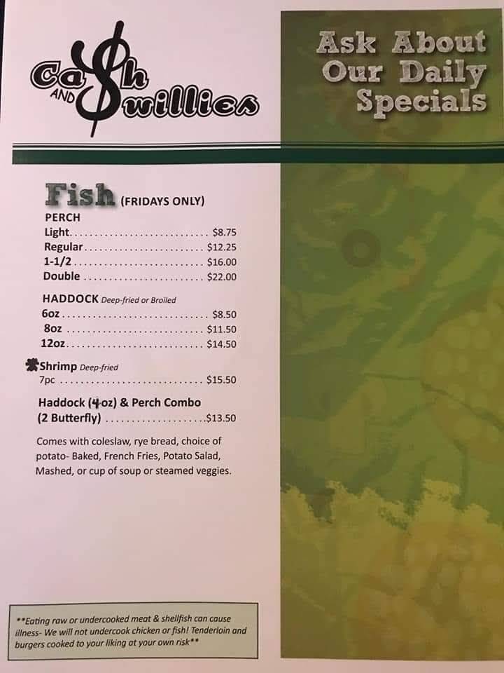 Cash & Swillies | restaurant | 701 Hyland Ave, Kaukauna, WI 54130, USA | 9207665452 OR +1 920-766-5452