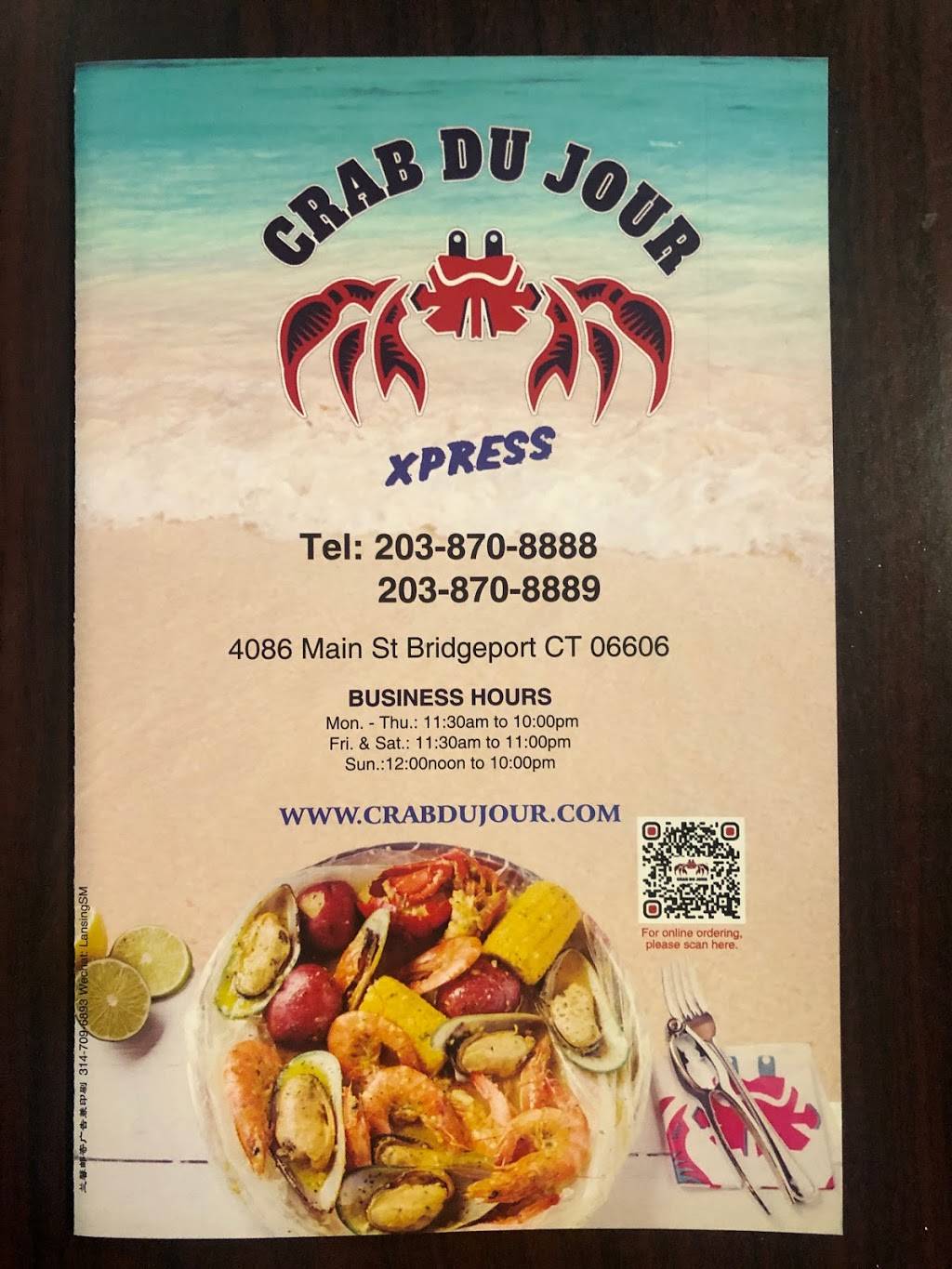 Crab Du Jour Xpress - Bridgeport | restaurant | 4086 Main St, Bridgeport, CT 06606, USA | 2038708888 OR +1 203-870-8888