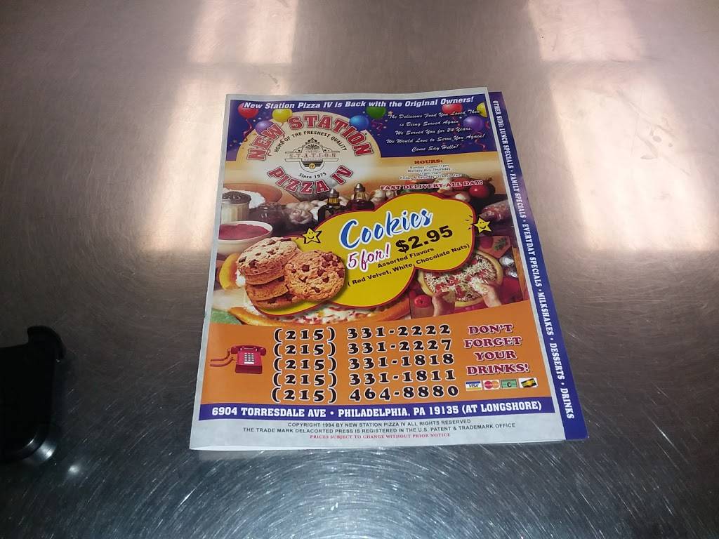 New Station Pizza IV | restaurant | 6904 Torresdale Ave, Philadelphia, PA 19135, USA | 2153312227 OR +1 215-331-2227