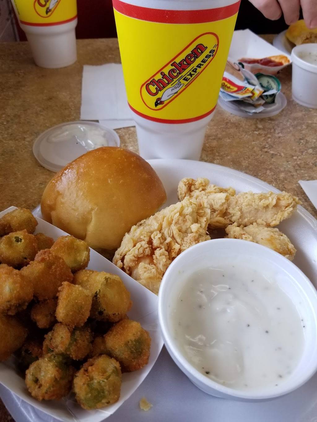 Chicken Express | restaurant | 2021 N Loop 336 W, Conroe, TX 77304, USA | 9364410090 OR +1 936-441-0090