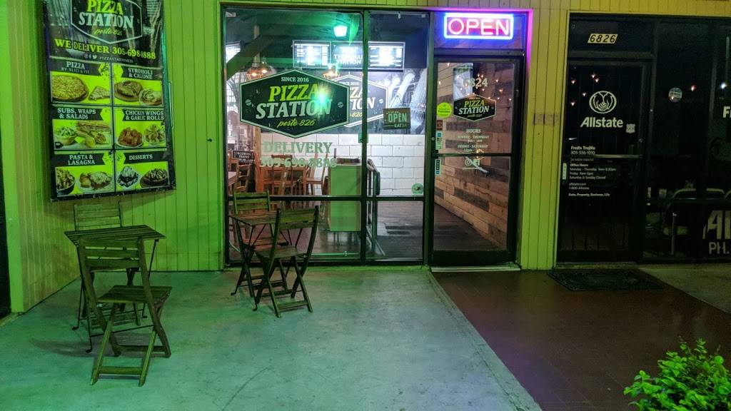 Pizza Station 826 | restaurant | 6824 NW 169th St, Hialeah, FL 33015, USA | 3056988888 OR +1 305-698-8888