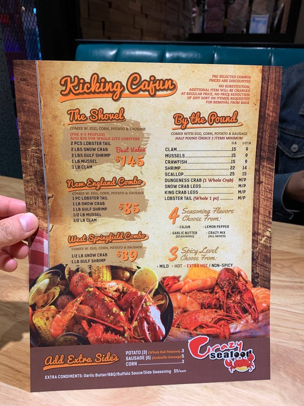 Crazy Seafood Cajun Seafood and Bar | restaurant | 847 Riverdale St, West Springfield, MA 01089, USA | 4138816888 OR +1 413-881-6888