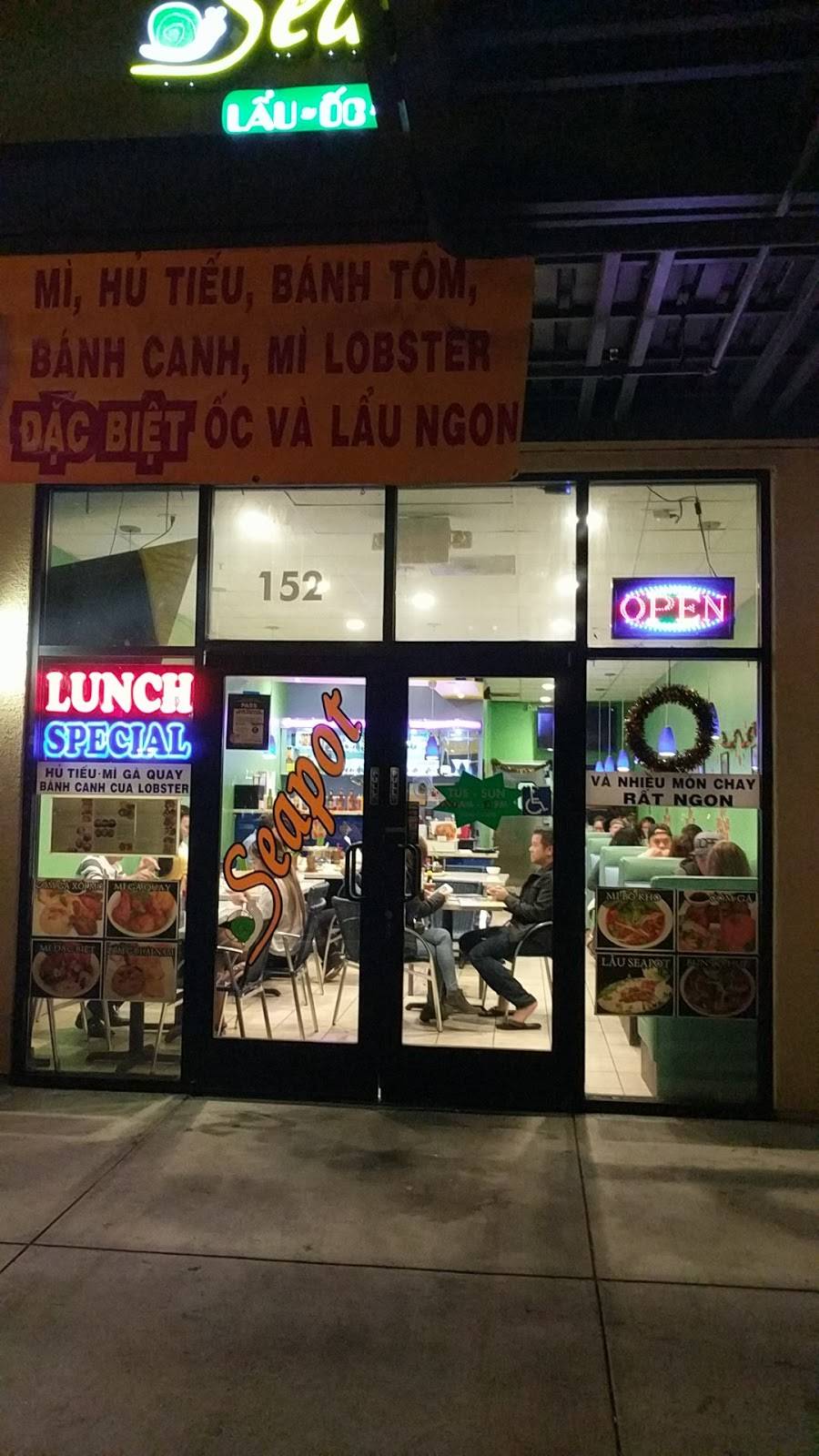 Seapot Lau Oc Hai San | restaurant | 3005 Silver Creek Rd #152, San Jose, CA 95121, USA | 4087710953 OR +1 408-771-0953