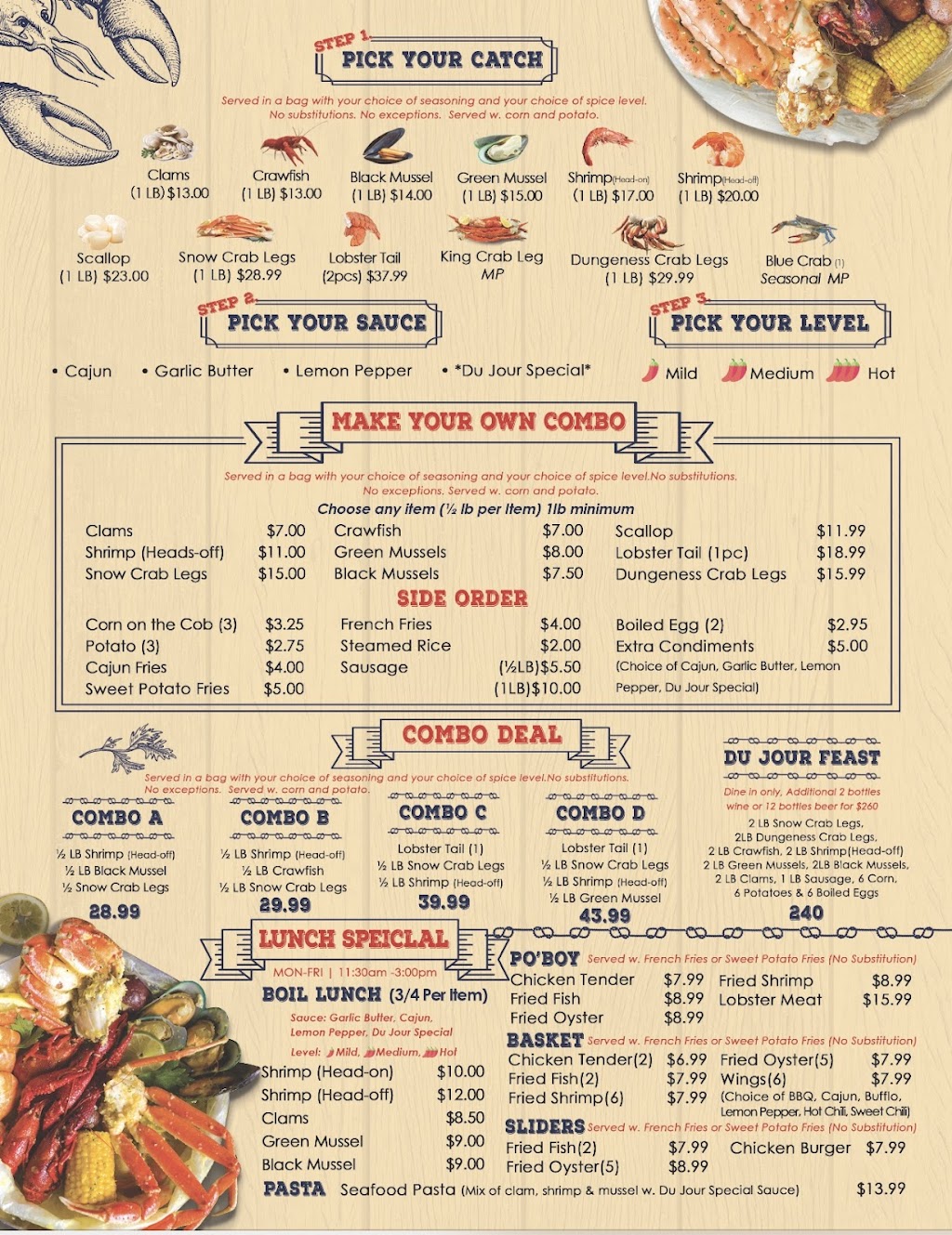 Crab Du Jour Cajun Seafood & Bar - Magnolia | restaurant | 1025 Woodruff Rd Ste m101, Greenville, SC 29607, USA | 8642540722 OR +1 864-254-0722