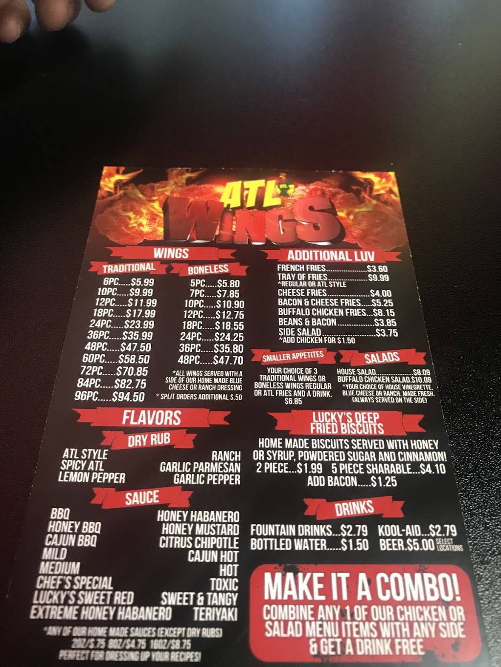 ATL Wings | restaurant | 655 W Warner Rd Suite 110, Tempe, AZ 85284, USA | 4805060808 OR +1 480-506-0808